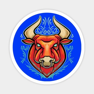 Pinstriped Bull Magnet